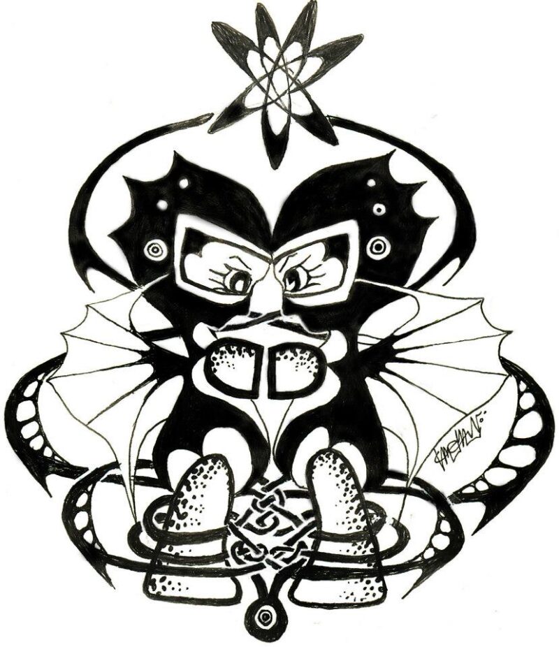 Atomic Love. Quality Art Print. (A4 Print on quality Paper)
