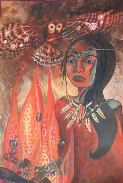 Sacred Fire. Quality Art Print. (A4 Print on quality Paper)